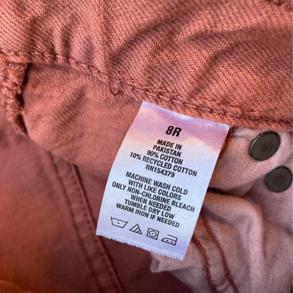 Women’s Aero 90's Baggy Ripped Jeans Coral Size 8 - Picture 8 of 8